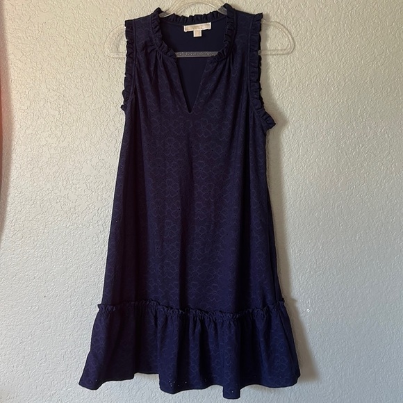 Eyelet Pullover Dress - Picture 4 of 10